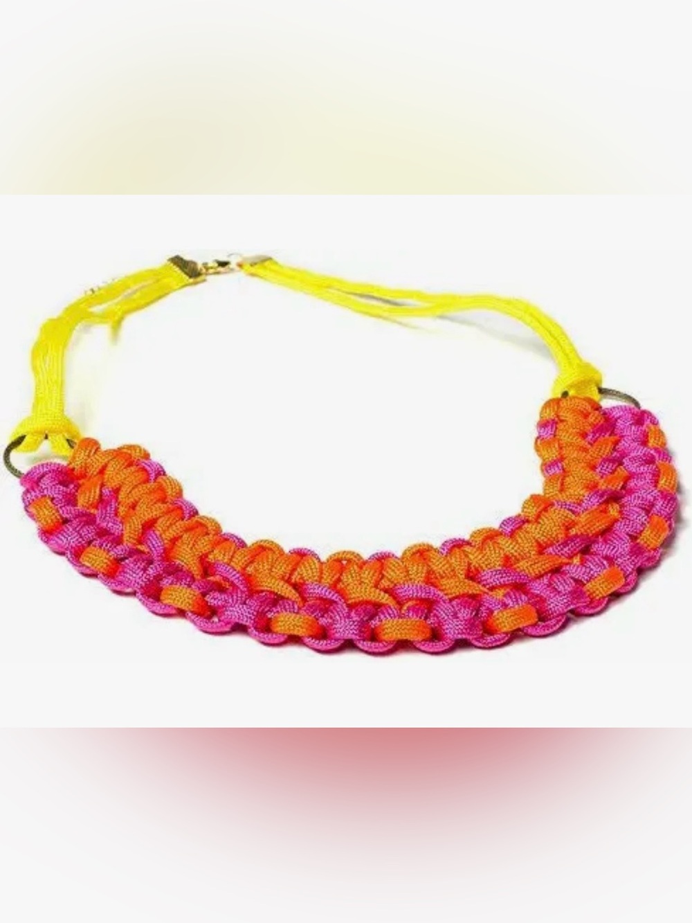 Cousin Paracord jewelry kit, Pink And Orange Necklace
